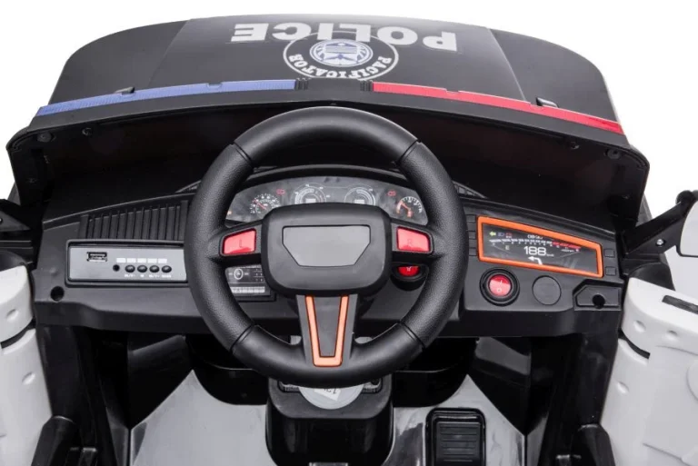 Električna Vožnja Na Biciklu Bbh 021 Policijska Crna Auto Na Akumulator 17