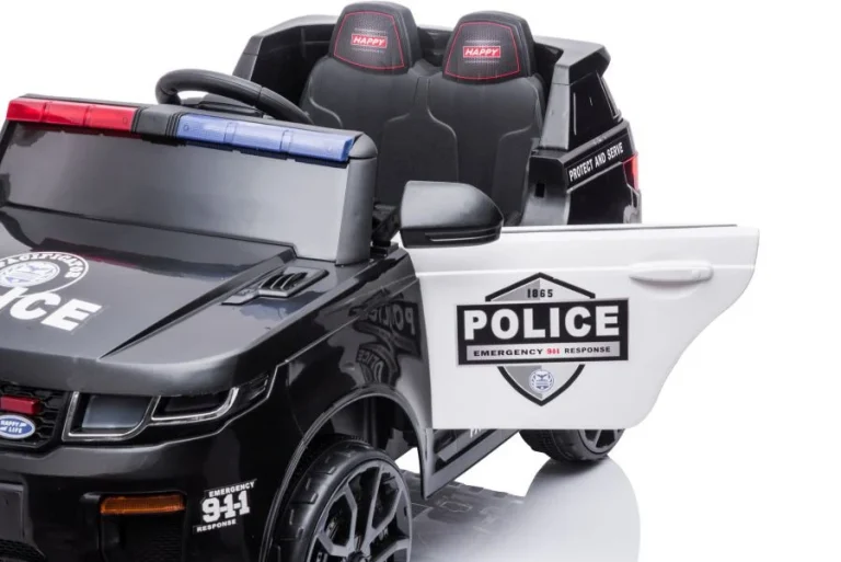 Električna Vožnja Na Biciklu Bbh 021 Policijska Crna Auto Na Akumulator 20