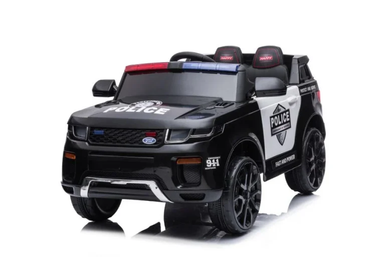Električna Vožnja Na Biciklu Bbh 021 Policijska Crna Auto Na Akumulator 5