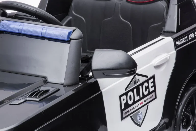 Električna Vožnja Na Biciklu Bbh 021 Policijska Crna Auto Na Akumulator 6