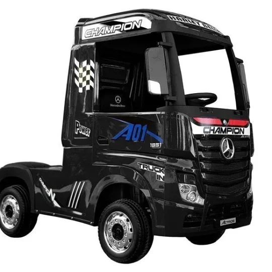 Električni Automobil Mercedes Actros Crno Obojen Mp4 Auto Na Akumulator 1