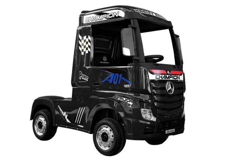 Električni Automobil Mercedes Actros Crno Obojen Mp4 Auto Na Akumulator 1