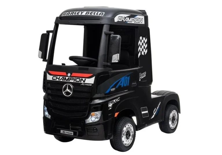 Električni Automobil Mercedes Actros Crno Obojen Mp4 Auto Na Akumulator 4