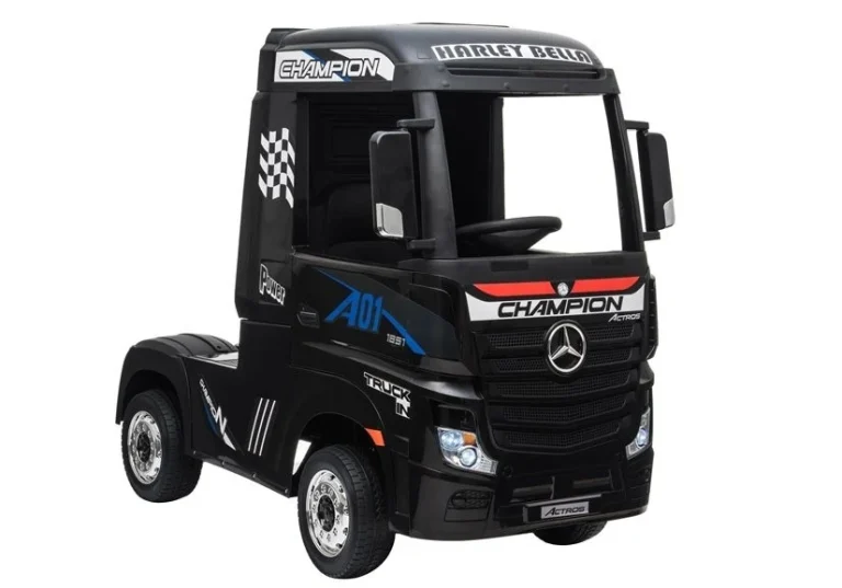Električni Automobil Mercedes Actros Crno Obojen Mp4 Auto Na Akumulator 7