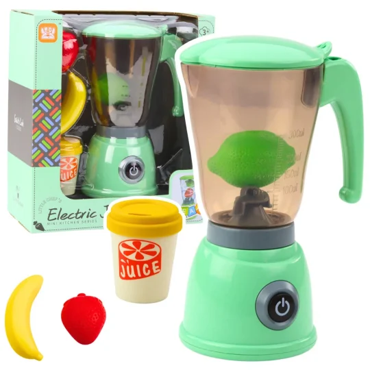 Električni Blender Za Djecu S Voćem I čašom, Zeleni 1