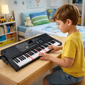Električni Klavir S Klavijaturom I Mikrofonom, 200 Zvukova, 61 Tipka, 78 Cm 3