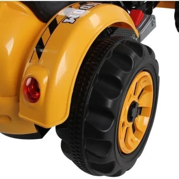 Električni Traktor S Bagerom Na Akumulator, Narančasti Auto Na Akumulator 3