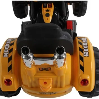 Električni Traktor S Bagerom Na Akumulator, Narančasti Auto Na Akumulator 4