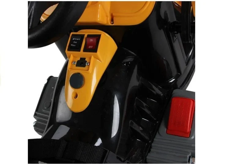 Električni Traktor S Bagerom Na Akumulator, Narančasti Auto Na Akumulator 6
