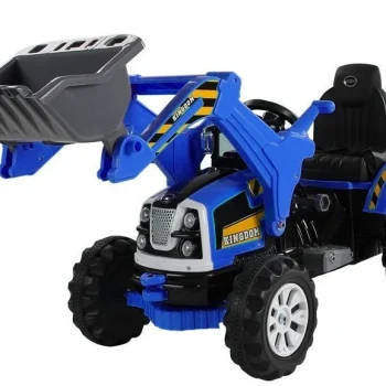 Električni Traktor S Bagerom Na Akumulator, Plavi Auto Na Akumulator 2