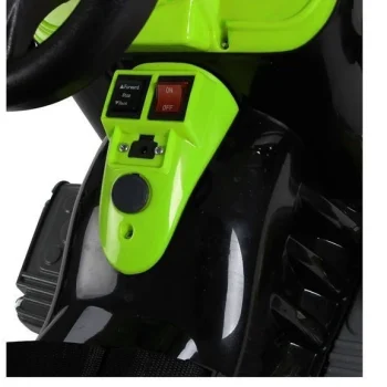 Električni Traktor S Mogućnošću Vožnje I Bagerom Zeleni Auto Na Akumulator 5