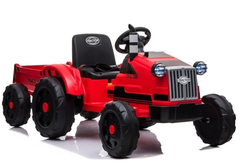 Električni Traktor Za Vožnju Ch9959 Crveni Auto Na Akumulator 1