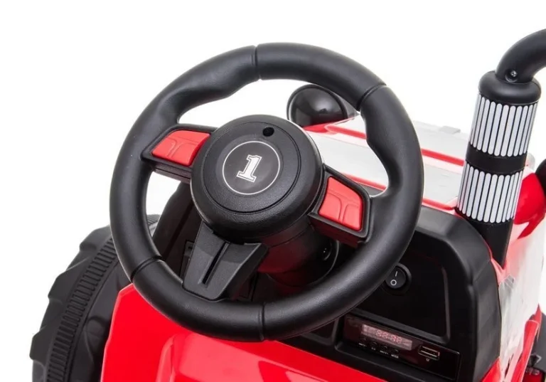 Električni Traktor Za Vožnju Ch9959 Crveni Auto Na Akumulator 11
