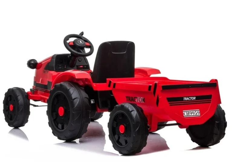 Električni Traktor Za Vožnju Ch9959 Crveni Auto Na Akumulator 4