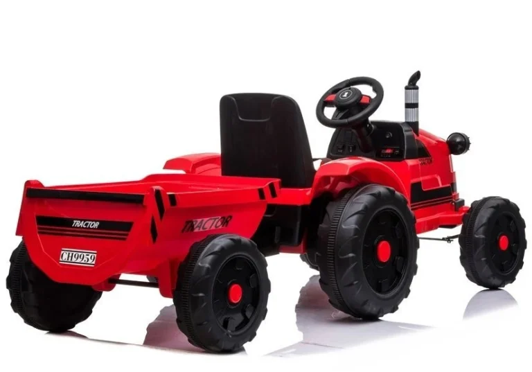 Električni Traktor Za Vožnju Ch9959 Crveni Auto Na Akumulator 5