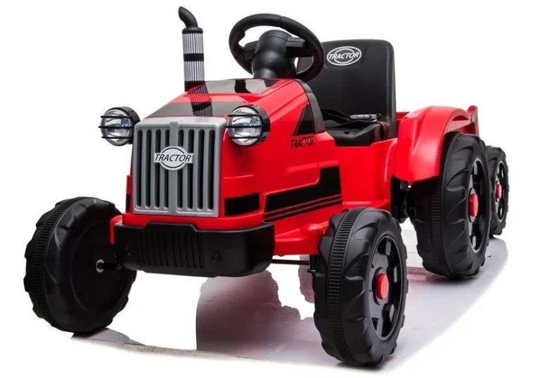 Električni Traktor Za Vožnju Ch9959 Crveni Auto Na Akumulator 7