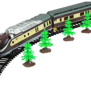 Električni Vlak Fenfa S 5 Vagona, Tračnice I Drveća 3