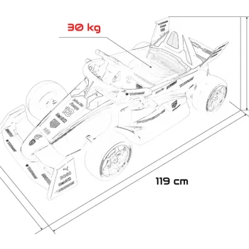 Električno Vozilo Porsche Formula E Crveni Auto Na Akumulator 2
