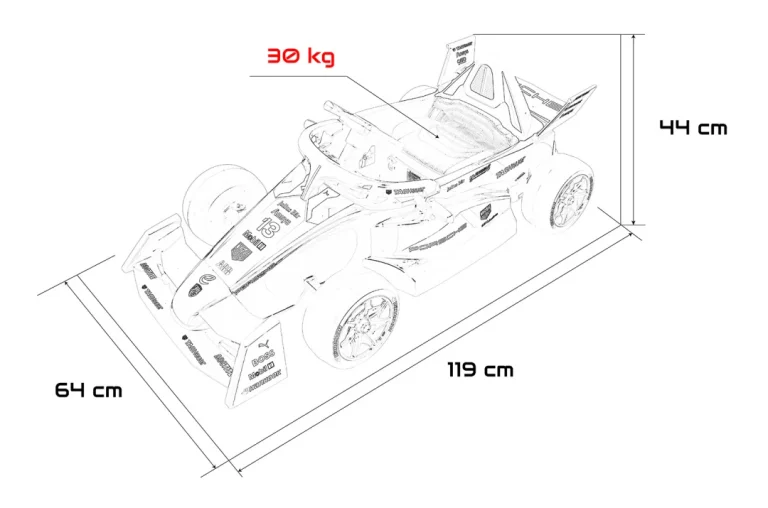 Električno Vozilo Porsche Formula E Crveni Auto Na Akumulator 2