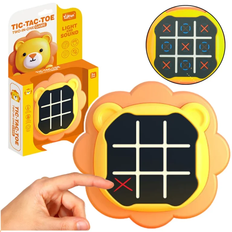 Elektronička Igra 3 U 1 Križić Kružić Za Memoriju Narančasti Lav 1
