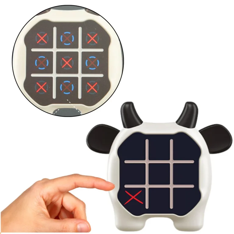 Elektronička Igra 3u1 Križić Kružić Memory Cow Crno Bijela 2