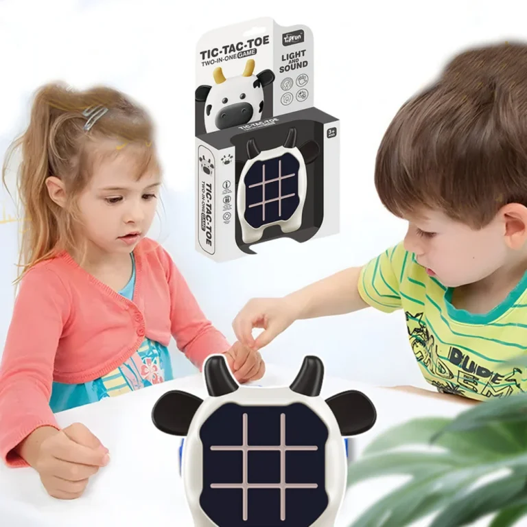 Elektronička Igra 3u1 Križić Kružić Memory Cow Crno Bijela 4