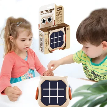 Elektronička Igra 3u1 Križić Kružić Memory Owl Bež 4