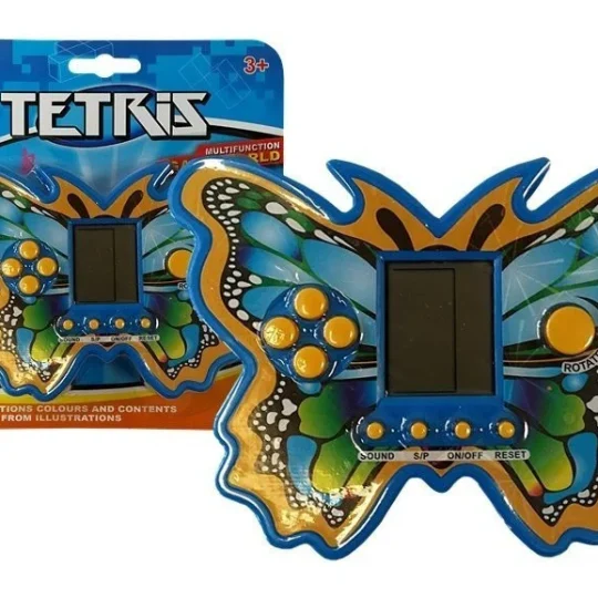 Elektronička Igra Tetris Leptir, Plava, 12,5 × 9 Cm 1