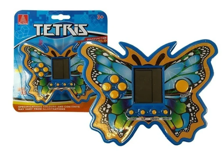 Elektronička Igra Tetris Leptir, Plava, 12,5 × 9 Cm 1
