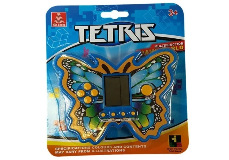 Elektronička Igra Tetris Leptir, Plava, 12,5 × 9 Cm 2