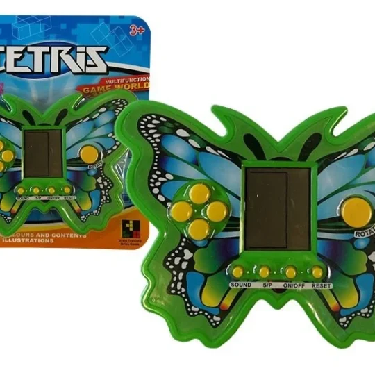 Elektronička Igra Tetris Leptir, Zelena, 12,5 × 9 Cm 1
