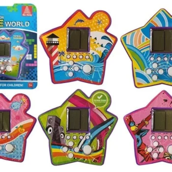 Elektronička Igra Tetris Zvijezda Prijenosna, Ljubičasta, 7,5 × 7 Cm, Var. 4027 2