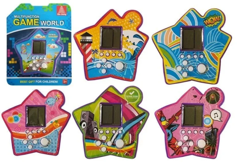 Elektronička Igra Tetris Zvijezda Prijenosna, Ljubičasta, 7,5 × 7 Cm, Var. 4027 2