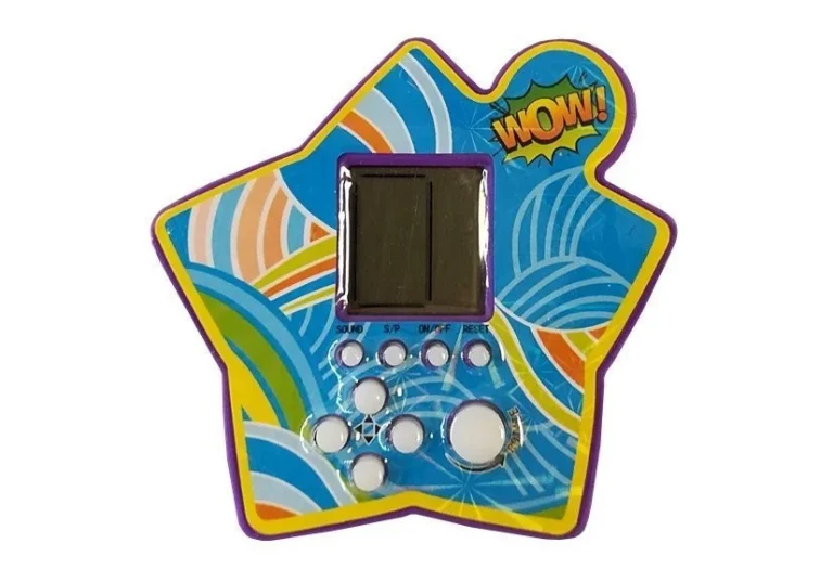Elektronička Igra Tetris Zvijezda Prijenosna, Ljubičasta, 7,5 × 7 Cm, Var. 4027 5