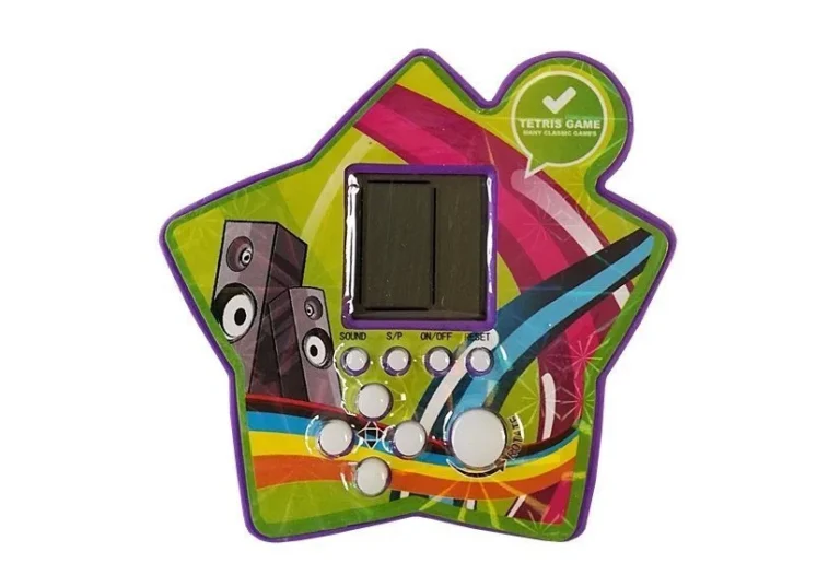 Elektronička Igra Tetris Zvijezda Prijenosna, Ljubičasta, 7,5 × 7 Cm, Var. 4027 6