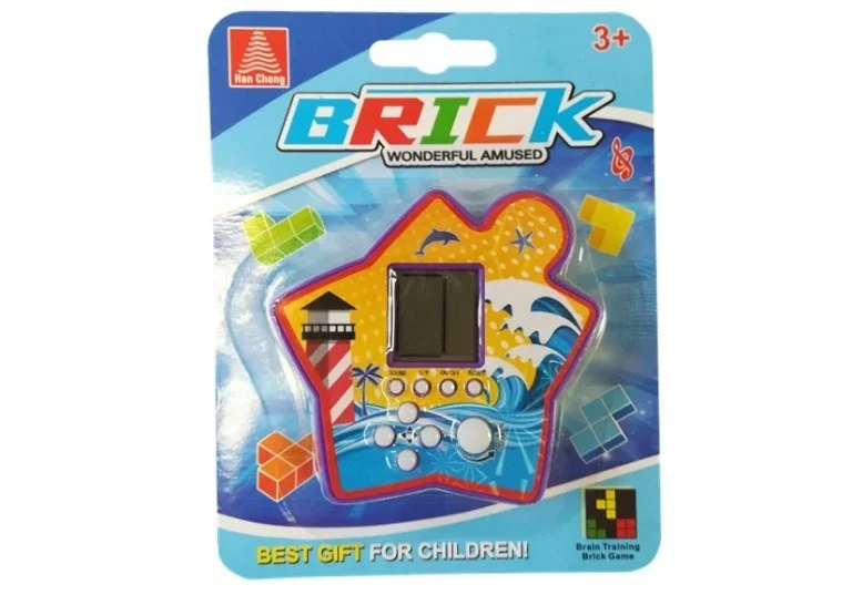 Elektronička Igra Tetris Zvijezda Prijenosna, Ljubičasta, 7,5 × 7 Cm, Var. 4028 2