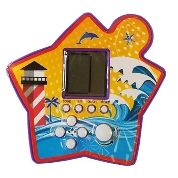 Elektronička Igra Tetris Zvijezda Prijenosna, Ljubičasta, 7,5 × 7 Cm, Var. 4028 3