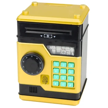Elektronička Kasica Sef Bankomat Sa Pin Kodom Zlatna 2