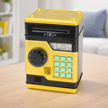 Elektronička Kasica Sef Bankomat Sa Pin Kodom Zlatna 3