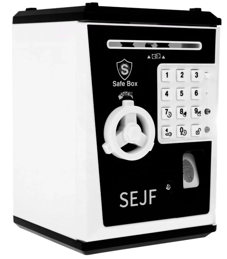 Elektronička Kasica Sef Crna 3+ S Pin Om 2
