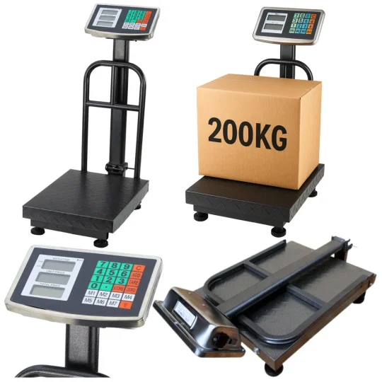 Elektronička Platformna Vaga Lcd, Do 200 Kg, Točnost 20 G 1