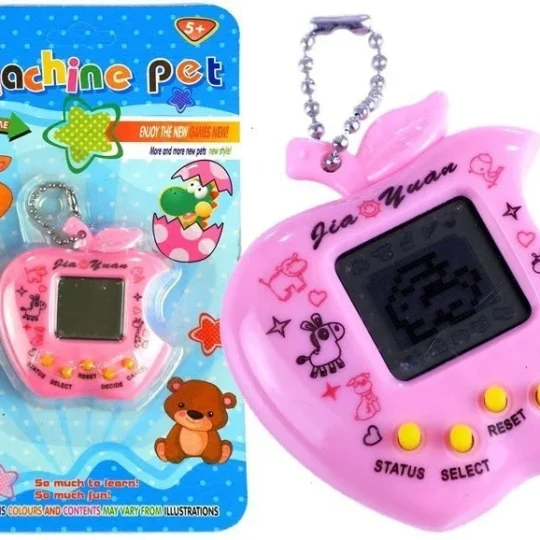 Elektroničke životinje Tamagotchi U Obliku Ružičaste Jabuke 1