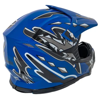 Enduro Kaciga Plava M 3