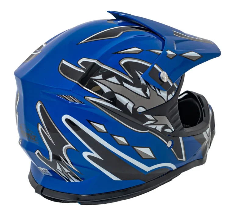 Enduro Kaciga Plava M 3