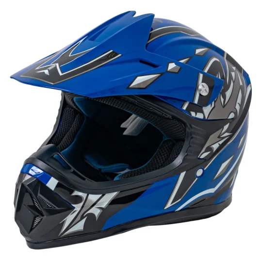 Enduro Kaciga Plava S 1