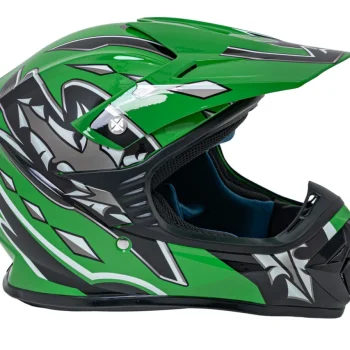 Enduro Kaciga Zelena S 3