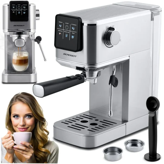 Espresso Aparat Berdsen Bd 770 20 Bar Srebrni 1