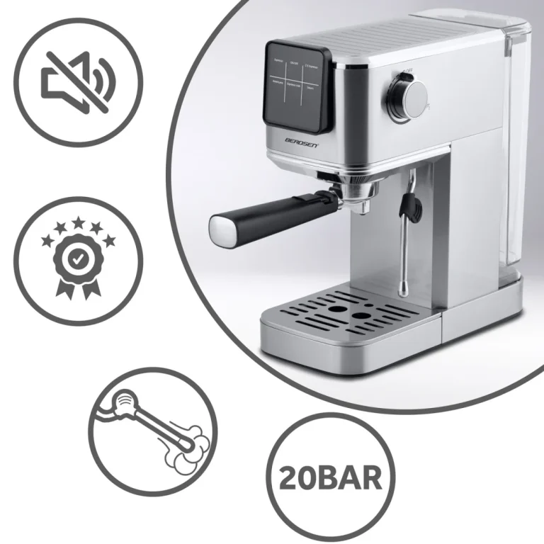 Espresso Aparat Berdsen Bd 770 20 Bar Srebrni 14