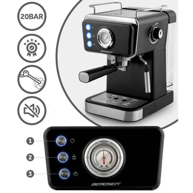 Espresso Aparat Berdsen Bd 772 20 Bar Crni 14