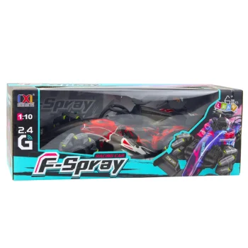F Spray Rc Trkaći Automobil Na Daljinsko Upravljanje 1:10 Svjetla Zvukovi Para Crvena 5